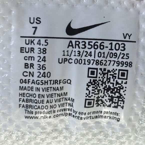 Nike 🔥 Shox TL Triple Sail White AR3566 103 Running Shoes Women’s Size 6 7 9.5 - Picture 16 of 16